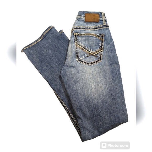 BKE Other - BKE Jake Straight Leg Coolmax Mens 33x36 Blue Premium Stretch Denim Jeans (34x35